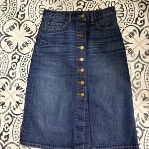 Classic Blue Denim A-Line Skirt by Madewell
